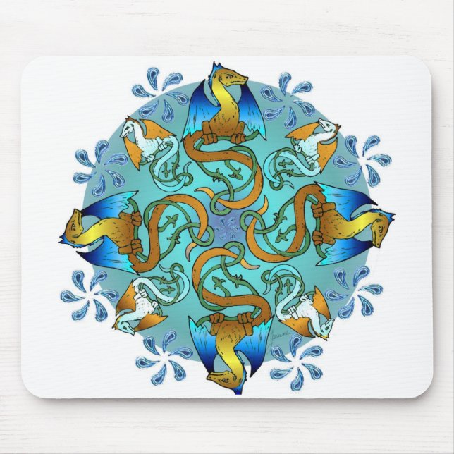 Azuis Mousepad de Bornholm (Frente)