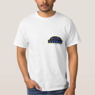 AZUIS na camiseta branca do valor do STOOP