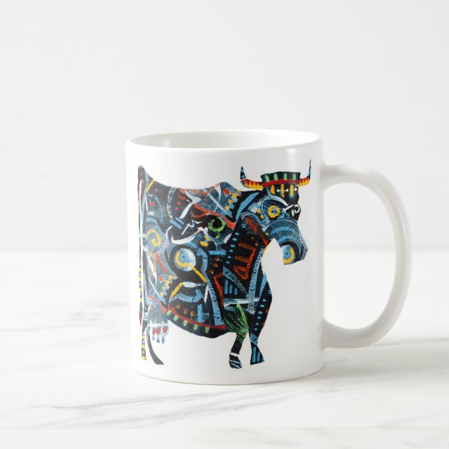 Azuis visuais: Caneca da vaca (Direita)