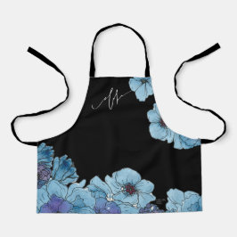 Azul Aloha Floral Apron