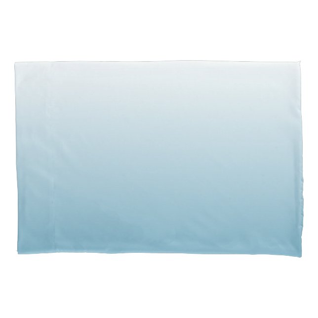 Azul-anjo ombre com gradiente de duas tonalidades (Frente)