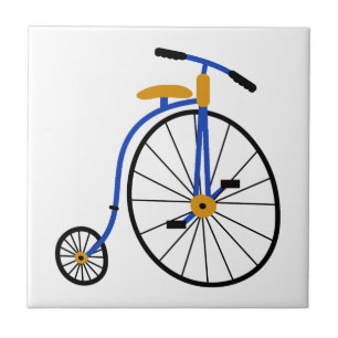 Azul antiquado da bicicleta da novidade