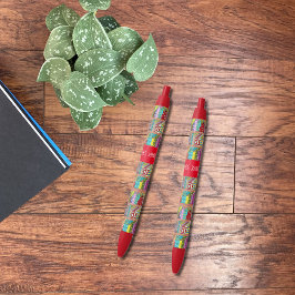 Azul Biblioteca Livros Personalizados Caneta de Profess