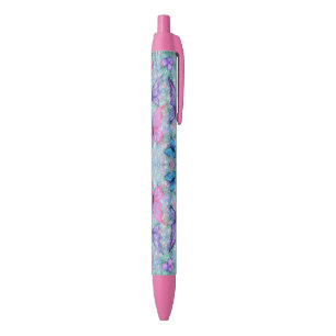 Azul Borboletas cor-de-rosa púrpura Caneta