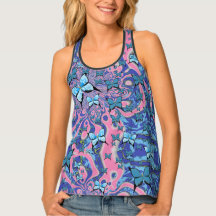 Azul Borboletas Sonho Psicodélico