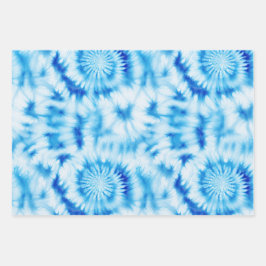 Azul, branco, colar espiral