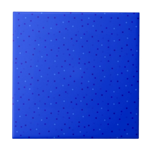 Azul brilhante com bolinhas pequenas. (Frente)