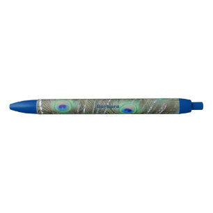 Azul Caneta das penas do pavão