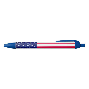 Azul Caneta de Bandeira Americana - Patriótica