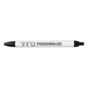 Azul Caneta de beisebol com nome personalizado