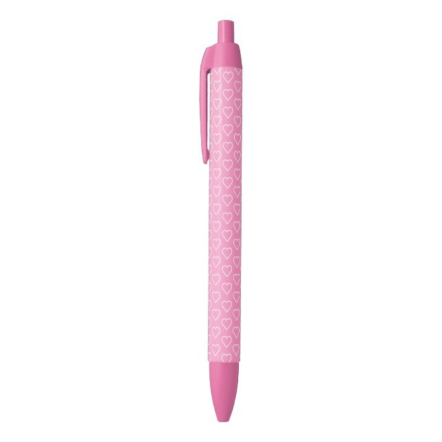 Azul Caneta de Corações Rosa - Cores Personalizadas (Topo (Vertical))