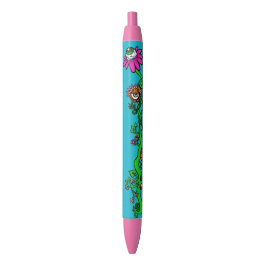 Azul Caneta Floral Alienígena Princesa Espacial (Azul)