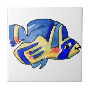Azul Cartoon Butterfly Fish