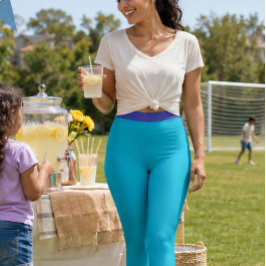 “AZUL CELESTE” – LEGGINGS DE ROUPA DE TREINO