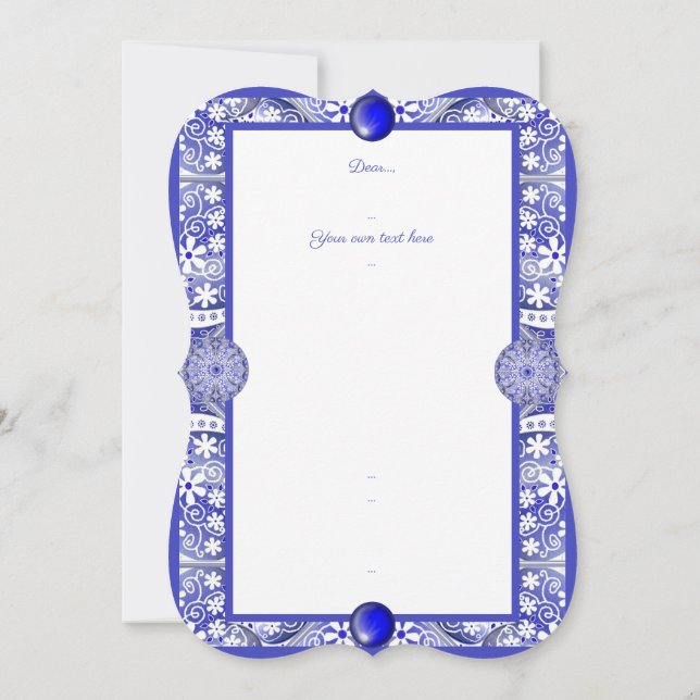 Azul cerâmico de Grécia (Verso)