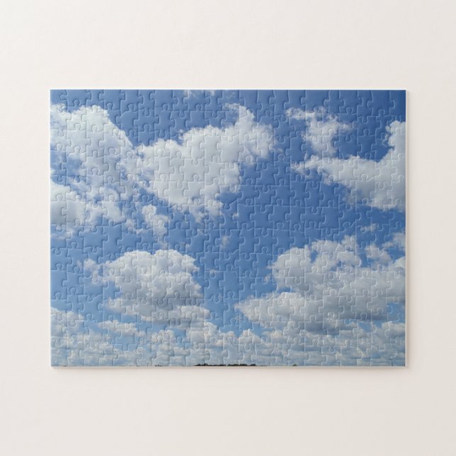 Azul-céu nuvens Padrão criativo Quebra-cabeça (Horizontal)