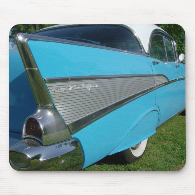 Azul Chevy 1957 Mousepad (Frente)