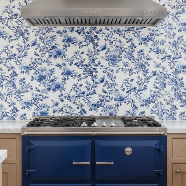 Azul Chinoiserie Floral   (Criador carregado)