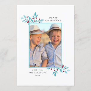 Azul Christmas* do *Bright do cartão com fotos do
