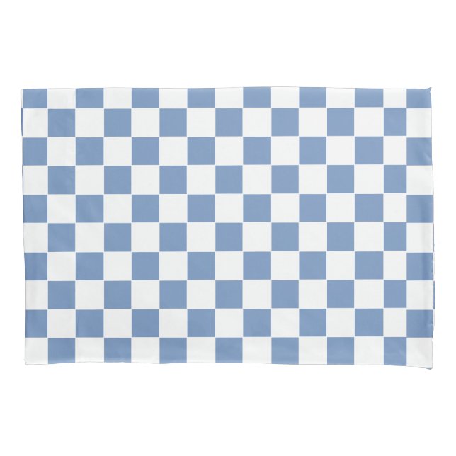 Azul/Cinza e branco verificados (Frente)