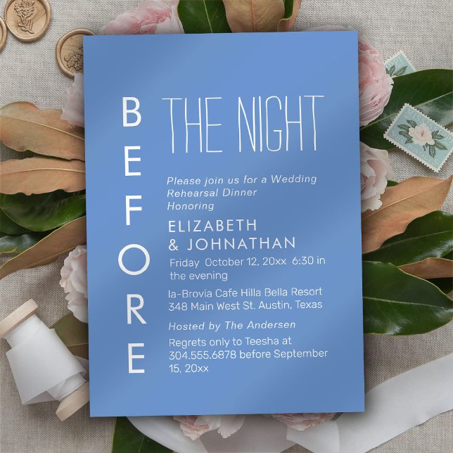 Azul Claro Mínimo Na Noite Antes Do Convite (Criador carregado)