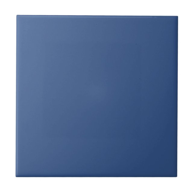 Azul Clássico Cor Sólida Simples (Frente)