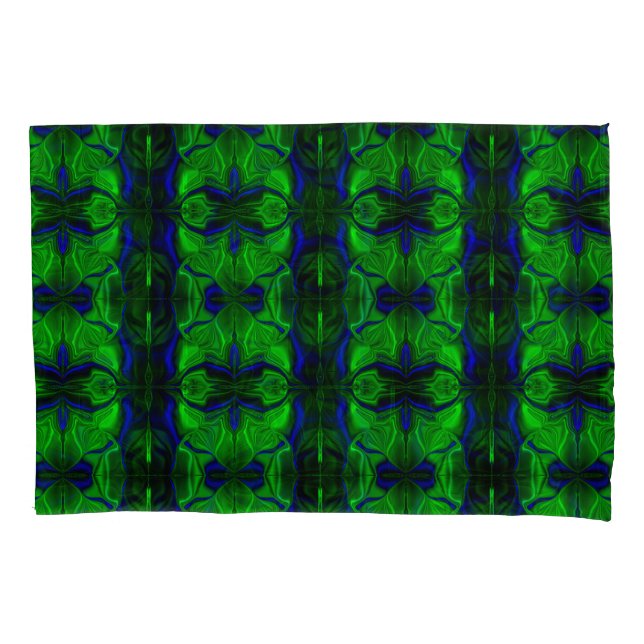 Azul com traçados interligados 'flutuantes' (Frente)