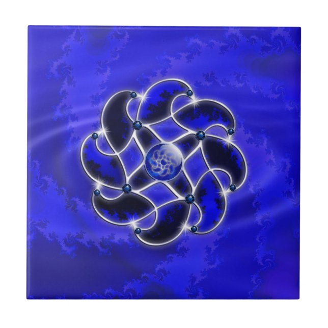 Azul como o azulejo decorativo do mar (Frente)