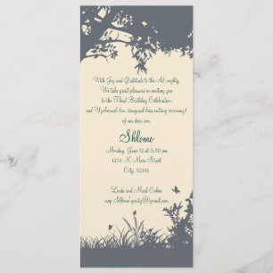 Azul - Convite Amarelo para Upshernish