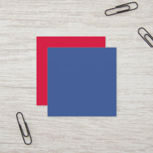 Azul Corporativo + Cartões Quadrados Carmesim – Pe