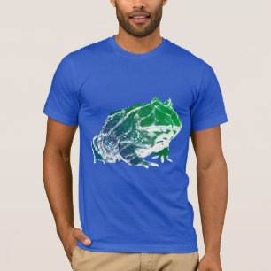 Azul da camisa do sapo de Pacman