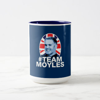 Azul da caneca de café do #TEAMMOYLES
