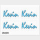 Azul da etiqueta de Kevin (Folha)