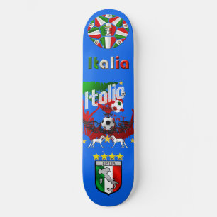 Azul de Azzurri, skate de Calcio da bola do painel