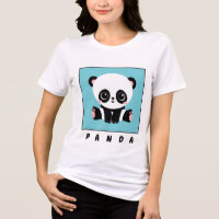 Azul de bolha personalizada Panda branca monograma