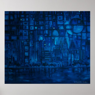 Azul de Detroit mim - impressão das canvas