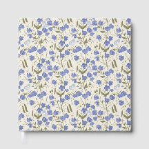 Azul de ervilha doce e design de cottagecore creme