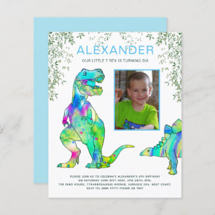 Azul de Festa de aniversário de Raio do Dinossauro