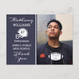 Azul de foto de futebol | Cartão postal para a gra