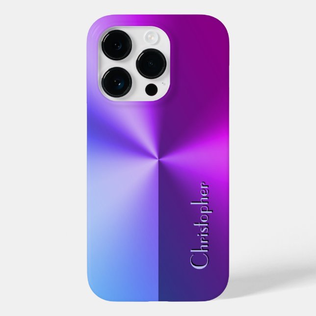 Azul de titânio e impressão de aço inoxidável viol (Verso)