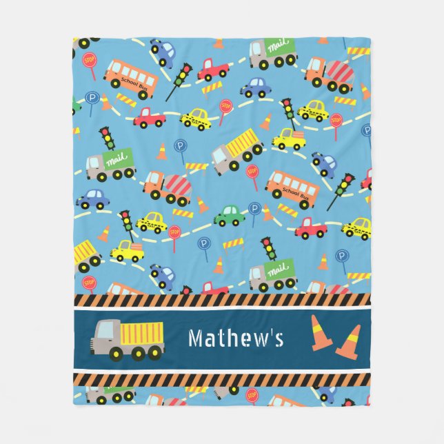 Azul de transporte. Cobertor de Lã (Frente)