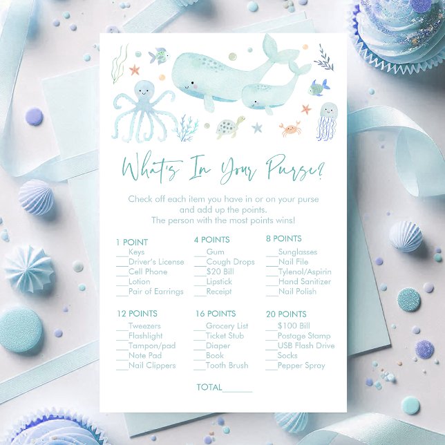 Azul debaixo do mar O que há no seu jogo de bolsa (Criador carregado)