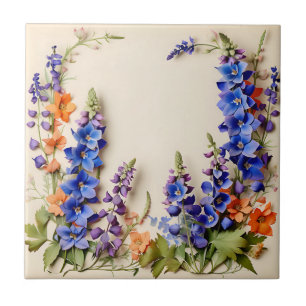 Azul Delfinium Floral