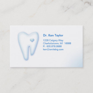Azul dental 2 do cartão de visita do logotipo do