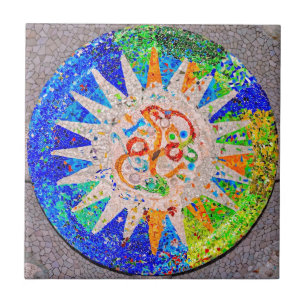 Azul do detalhe de Gaudi