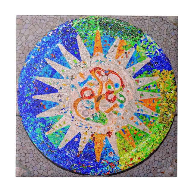 Azul do detalhe de Gaudi (Frente)