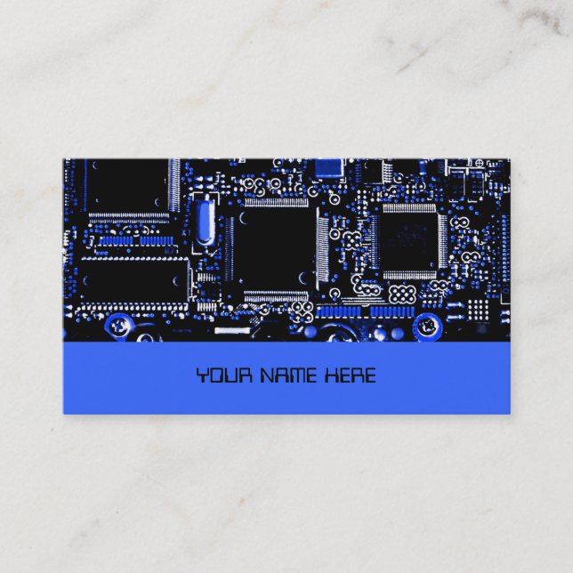 Azul do modelo de cartão de negócios do azul 2 do (Frente)