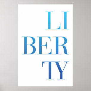 Azul do poster de LI_BER_TY