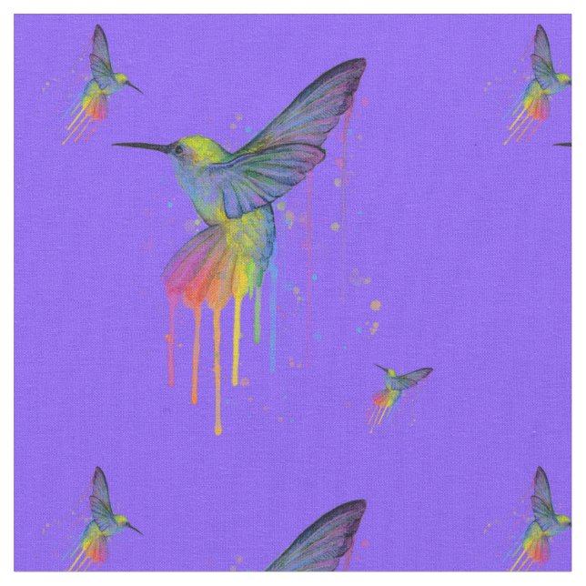 Azul dos colibris e tecido de Brights (Detalhe)