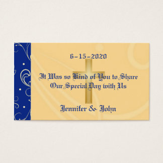 Azul, Dourado, Cruz Cristã, Favor do Casamento tem